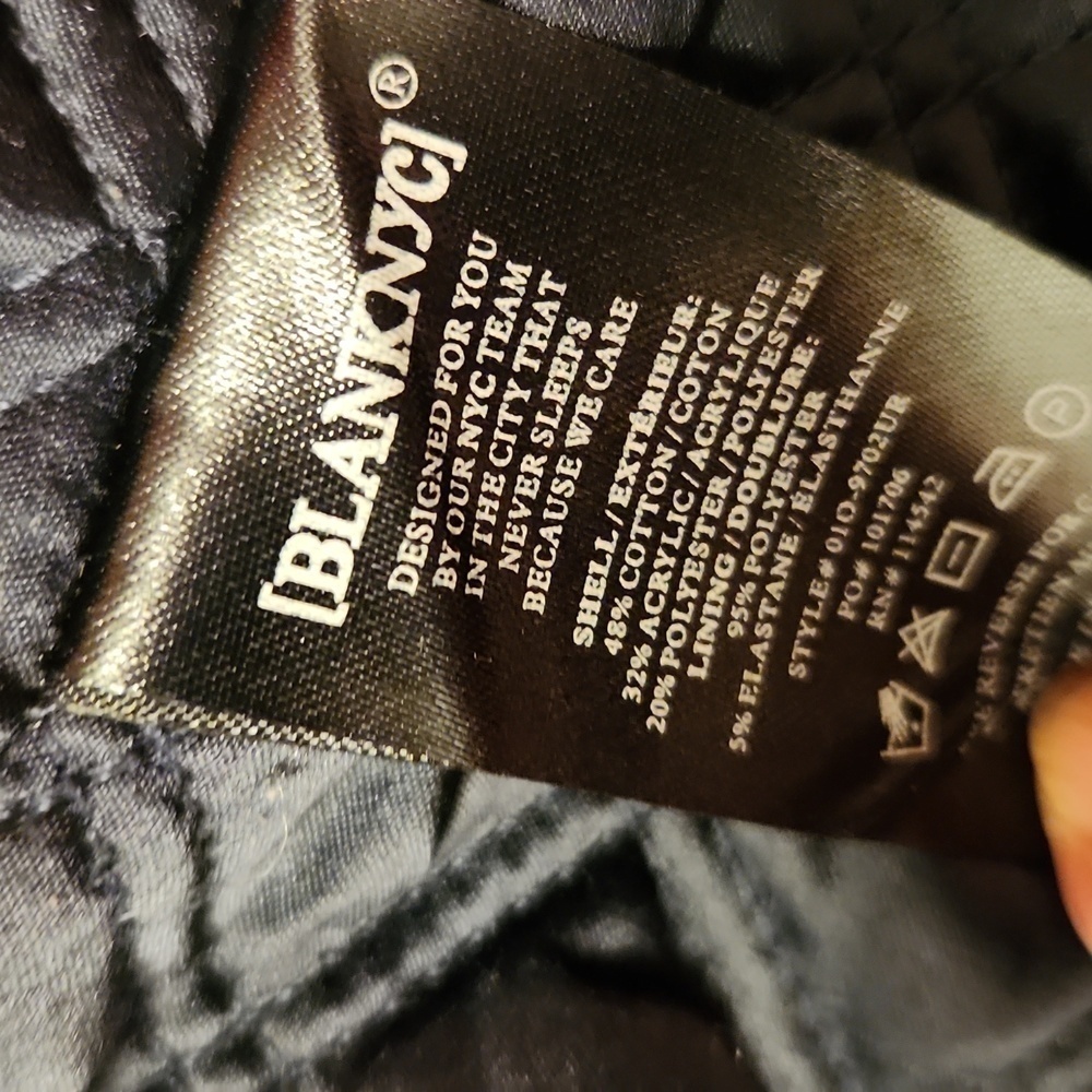 Blank NYC Floral Tapestry floral Quilt Lined Full Zip Jacket Size M - Picture 12 of 13